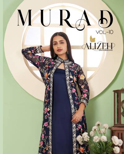 MURAD VOL-10 BY ALIZEH EMBROIDERY SALWAR KAMEEZ MANUFACTURER IN INDIA